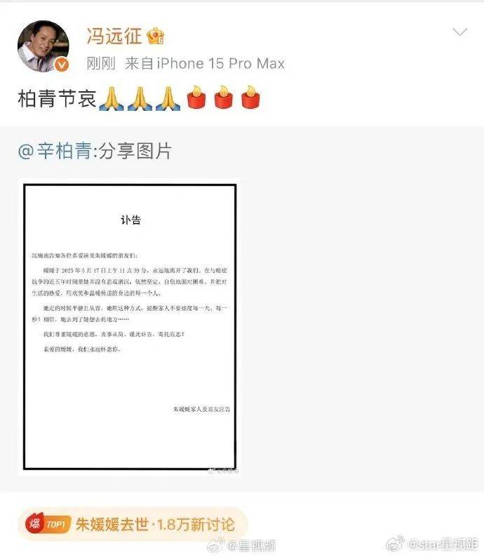 著名演员朱媛媛去世