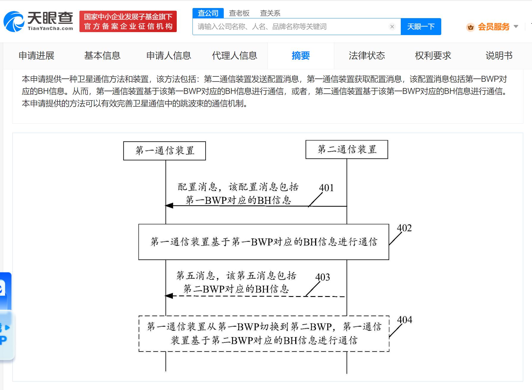 华为公布卫星对星引导相关专利