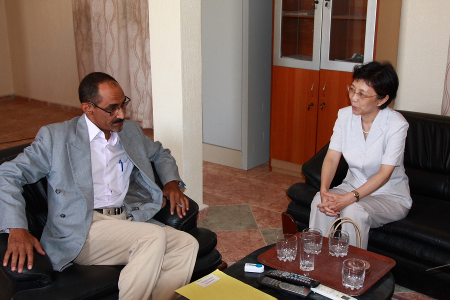 毛里塔尼亚总统在努瓦迪布主持重点发展项目落成仪式